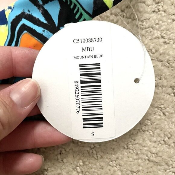 NEW Mara Hoffman Geometric Print Green Bikini Bottoms Women’s Size Small - Picture 4 of 6